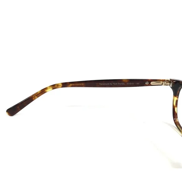 Tom Davies Eyeglasses Frames TD727 Col. 1624 Tortoise Cat Eye Full Rim 52-15-135 - Picture 8 of 12